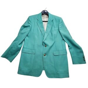 Hart Schaffner Marx Jack Nicklaus Golden Bear Blazer Green Vintage Masters 40R *